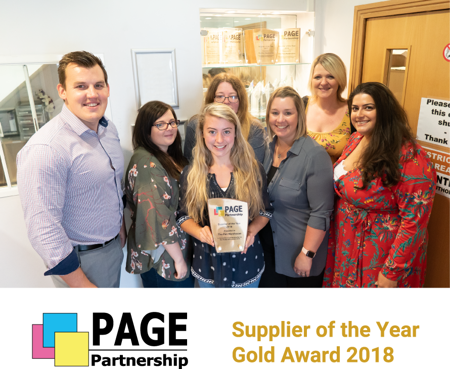 general Image for The Pen Warehouse Receive the PAGE Partnership Gold Award 2018